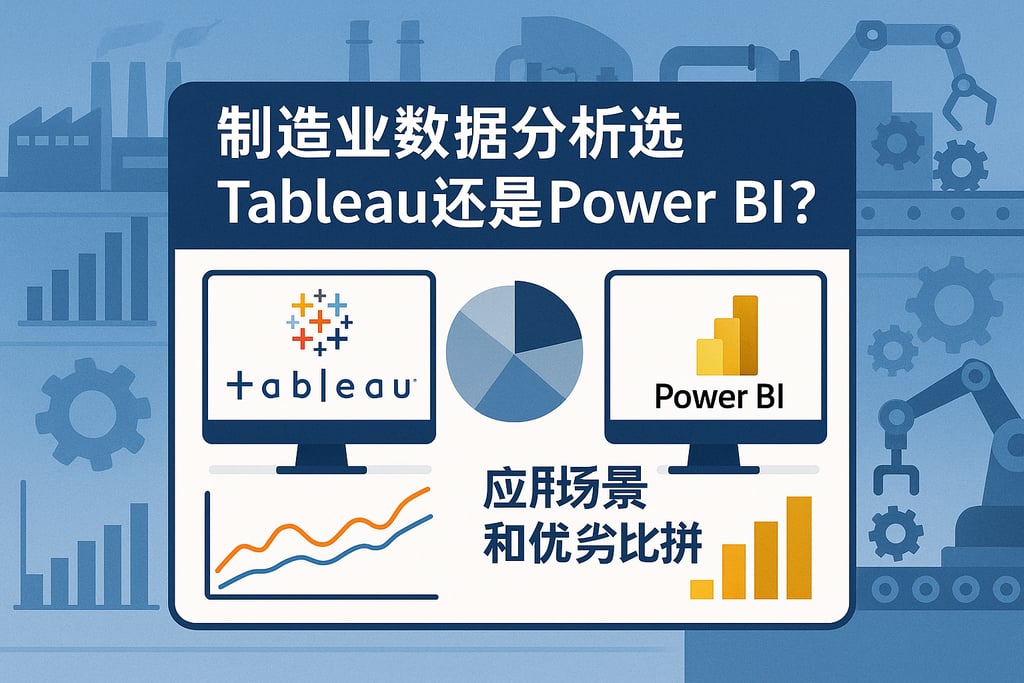 制造业数据分析选Tableau还是Power BI？应用场景和优劣比拼